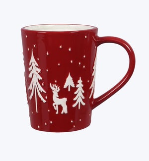 Ceramic Christmas Red 14 oz Mug