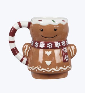 Ceramic Christmas Gingerbread Mug 15oz