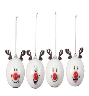 Poly Deer Ornament LED 4 Ast