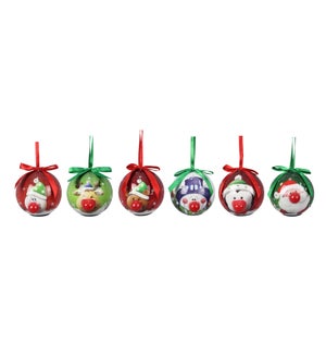Blinking Ornament with LED Lights, 6 Ast