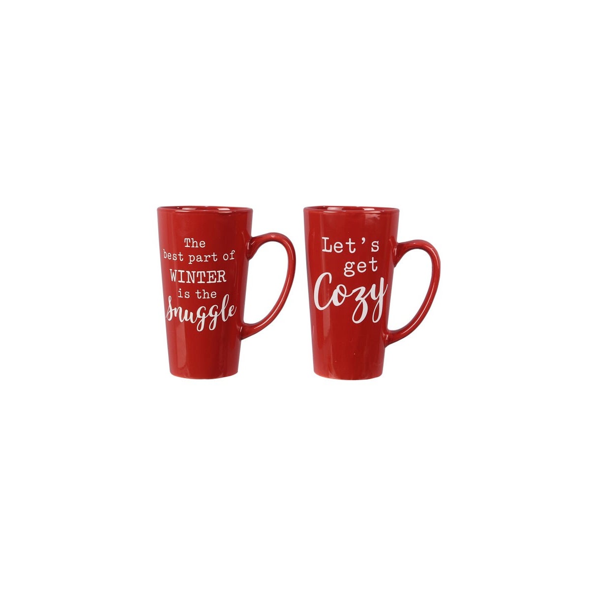 Winter Red Mug, 2 Assorted
