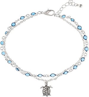 ANKLET/Blue Gem Turtle