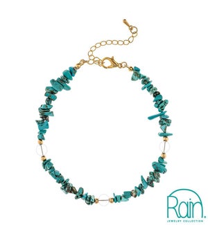 ANKLET/Gen. Turquoise Bead