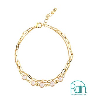 ANKLET/2-Row Clear Gems