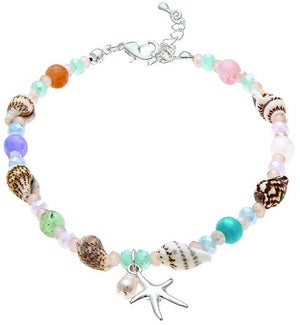 ANKLET/Glass Bead Starfish