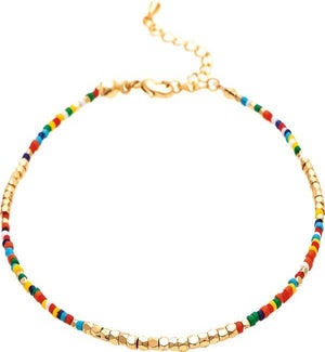 ANKLET/Gold Multi Bead