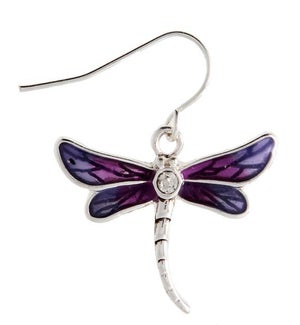 EARRING/Purple Dragonfly