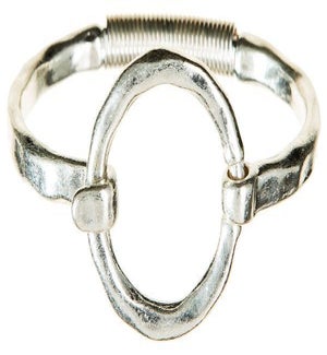 BRACELET/Silver Circle Hook