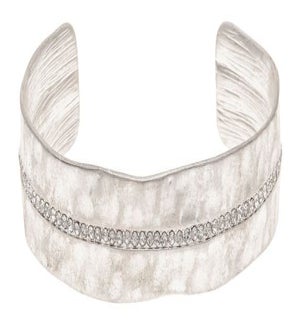 BRACELET/Silver Crystal Cuff