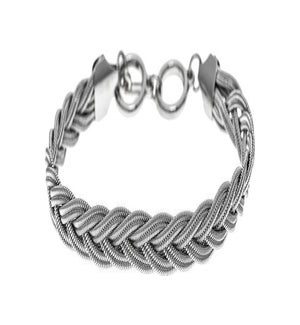 BRACELET/Silver Braid Chain