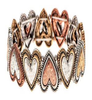 BRACELET/Multi Puffy Hearts