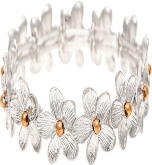 BRACELET/Crystal Center Flower