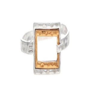 BRACELET/Two-Tone Rectangle