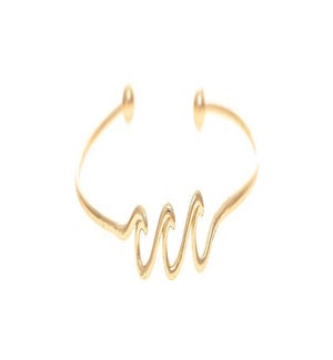 BRACELET/Gold Triple Wave