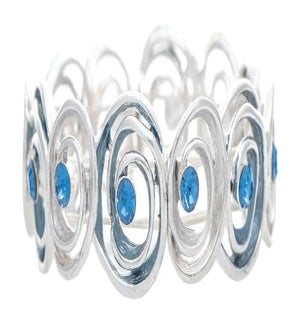 BRACELET/Blue Gem Circles