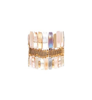 BRACELET/Natural Facet Beads