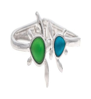 BRACELET/Bl/Grn Hinged Turtle