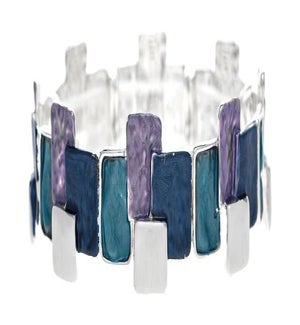 BRACELET/Blue Layered Blocks
