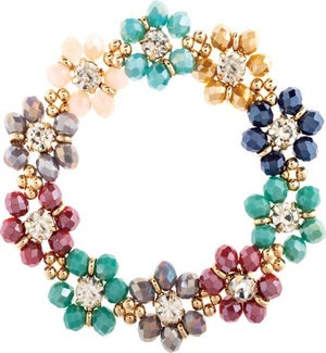 BRACELET/Multi Bead Flowers