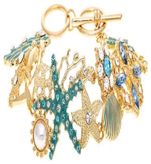 BRACELET/Gold Seaside Mosaic