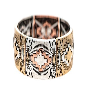 BRACELET/Engraved Aztec Design