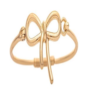 BRACELET/Gold Ribbon Bow