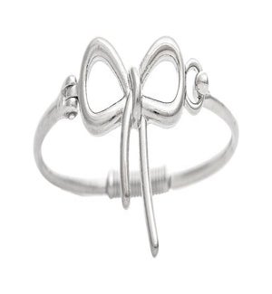 BRACELET/Silver Ribbon Bow