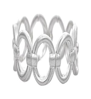 BRACELET/Silver Open Circles