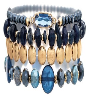 BRACELET/Dark Blue Stone Bead
