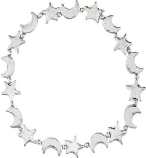 BRACELET/Moon & Star Silver