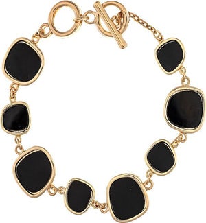 BRACELET/Black Inlay Squares