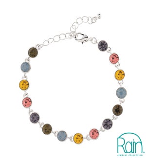 BRACELET/Silver Jewel Tone