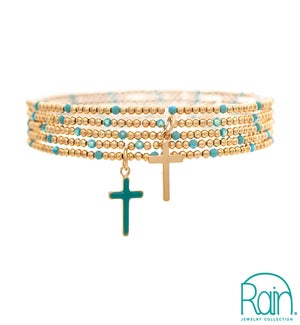 BRACELET/Blue Cross Set