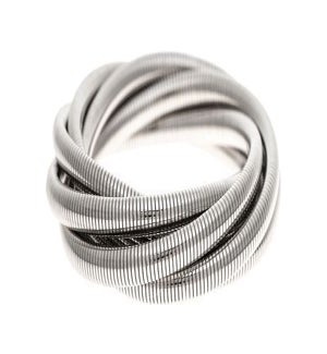 BRACELET/Silver Coil Wire