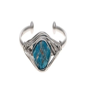 BRACELET/Blue Wire Wrapped