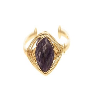 BRACELET/Purple Wire Wrapped