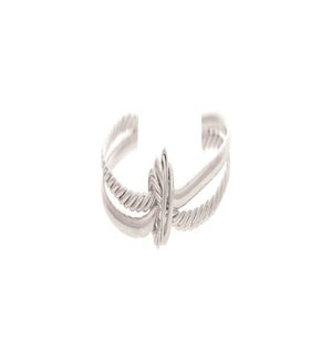 BRACELET/Slvr Twisted Pretzel