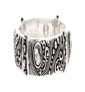BRACELET/Slvr Designer Scrolls