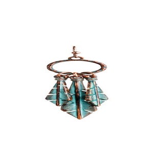 EARRING/Patina 3 Feather