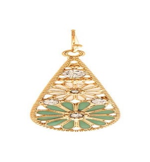 EARRING/Gold Flower Teardrop
