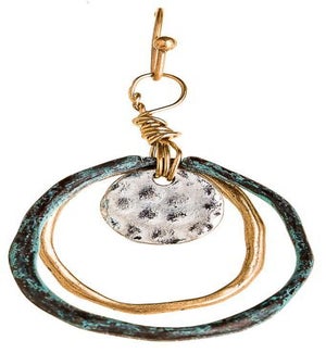 EARRING/Patina Circles