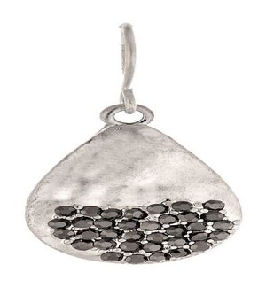 EARRING/Silver Pave Teardrop