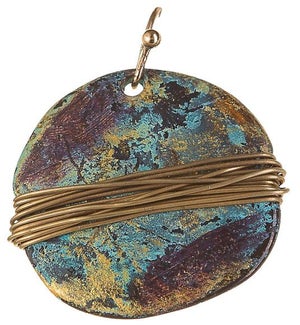 EARRING/Patina Wire Circle