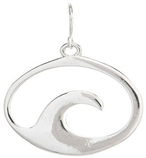 EARRING/Silver Wave Round