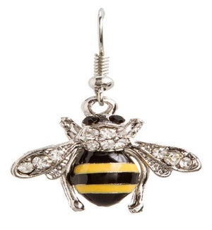 EARRING/Crystal Glass Bee