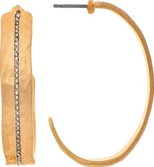 EARRING/Matte Gold Hoop