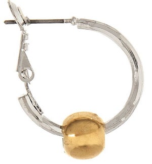 EARRING/3/4" Hoop Gold Ball