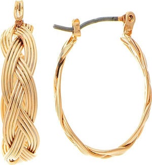 EARRING/Gold Braid Hoop