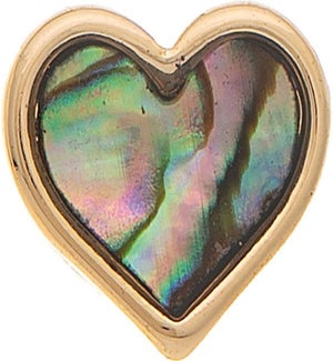EARRING/Abalone Heart
