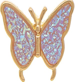 EARRING/Lav Druzy Butterfly